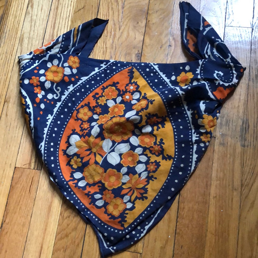 Vintage 1960s silk scarf